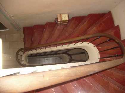 Original Iron-Banistered Stairwell